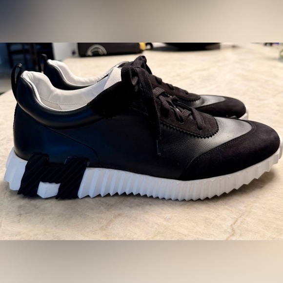 Gently worn Hermes Men's Bouncing Sneakers Sz 44 - Picture 2 of 7